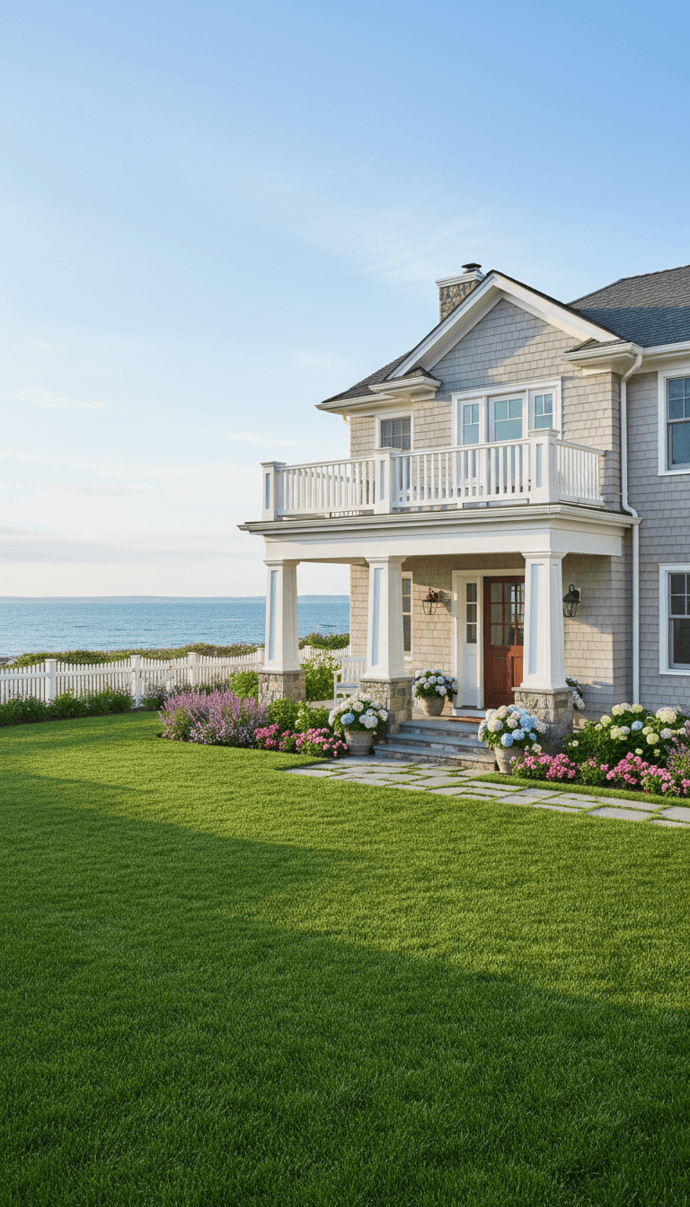 Traditional family home in Oceanside neighborhood