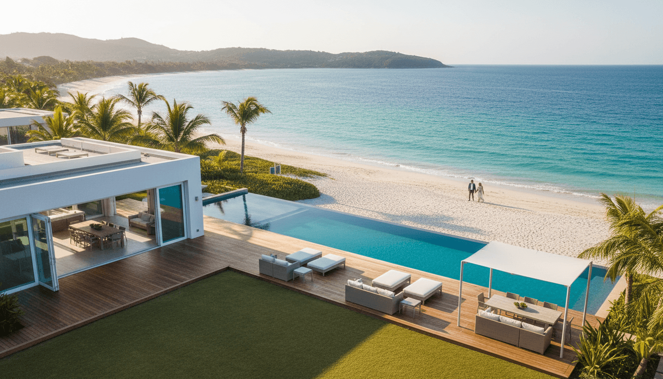 Beautiful Oceanside coastal neighborhood with homes and ocean views