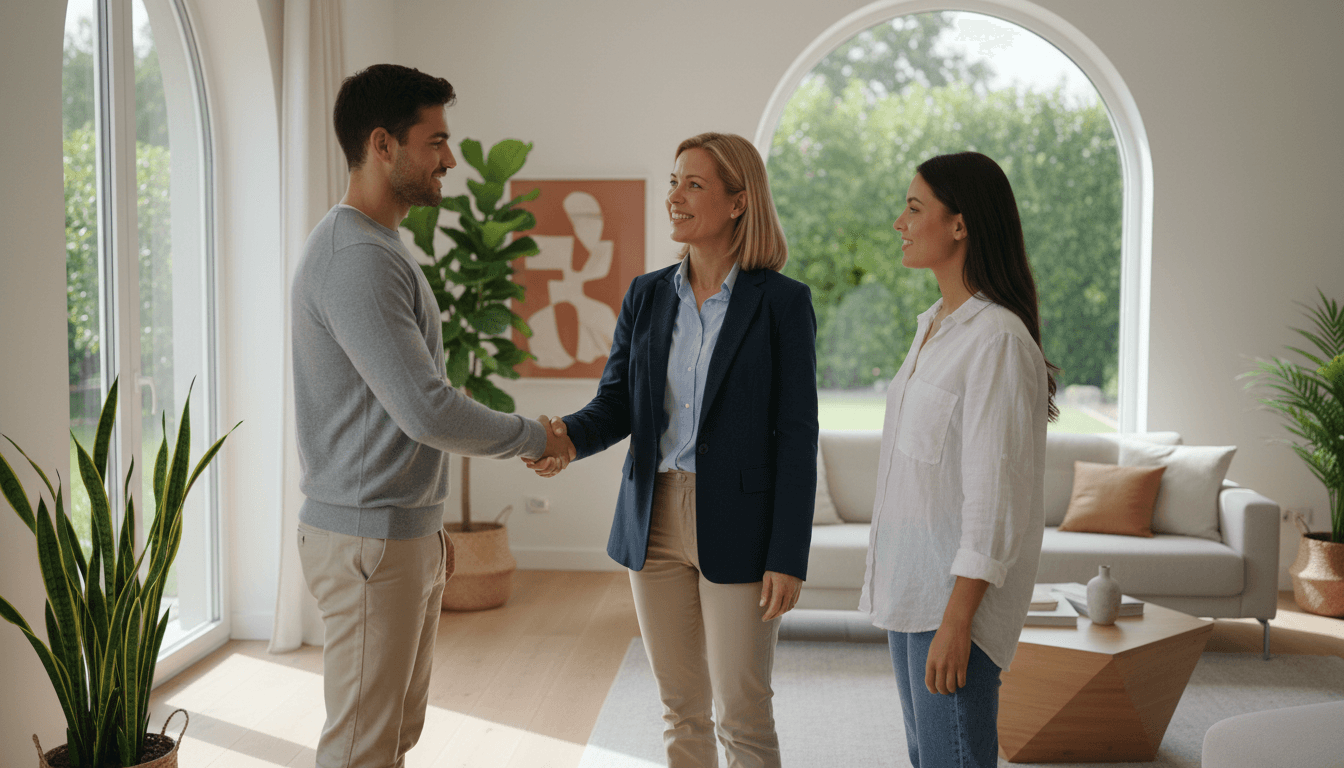 Alyssa meeting with clients to discuss their real estate goals and concerns
